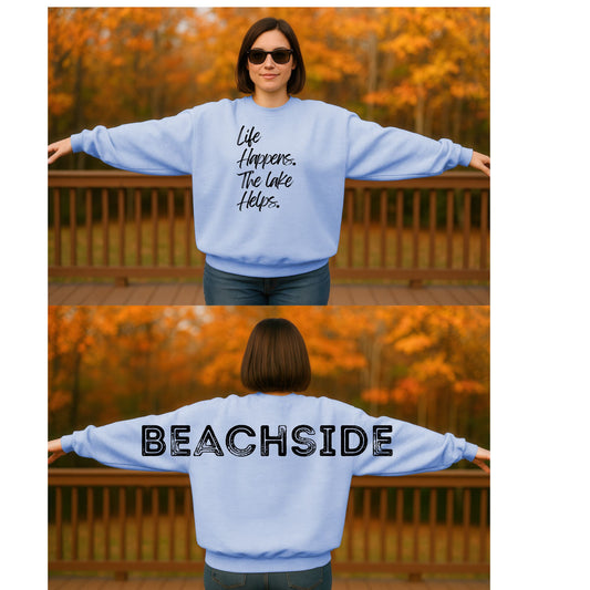Life happens. The Lake helps. Beachside- Black