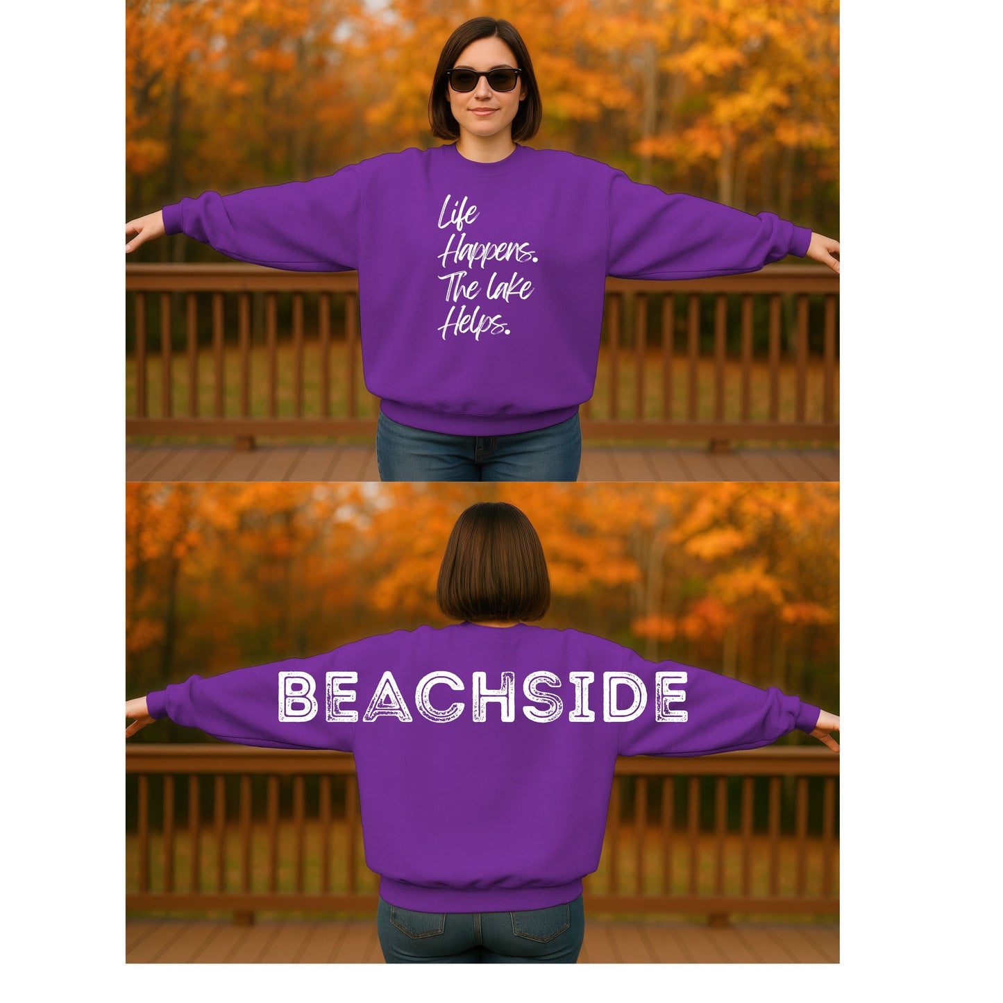 Life happens. The Lake helps. Beachside- White
