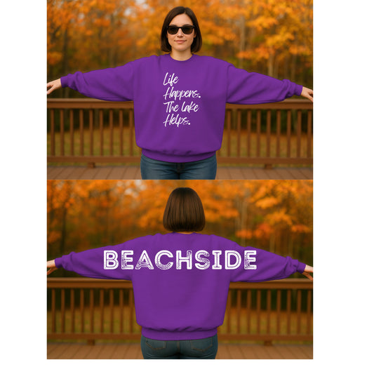 Life happens. The Lake helps. Beachside- White