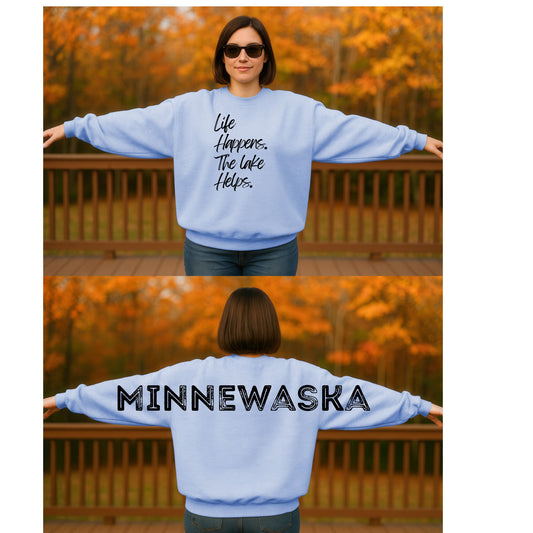 Life happens. The Lake helps. Minnewaska- Black